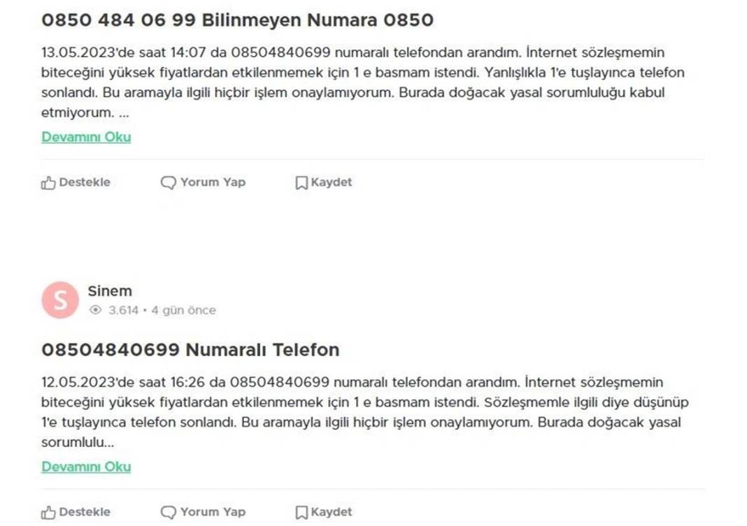 Bu numaralara dikkat: Dolandırılabilirsiniz! Spam yapan 0850 no'lu numaralar yayınlandı, hemen engelleyin 16